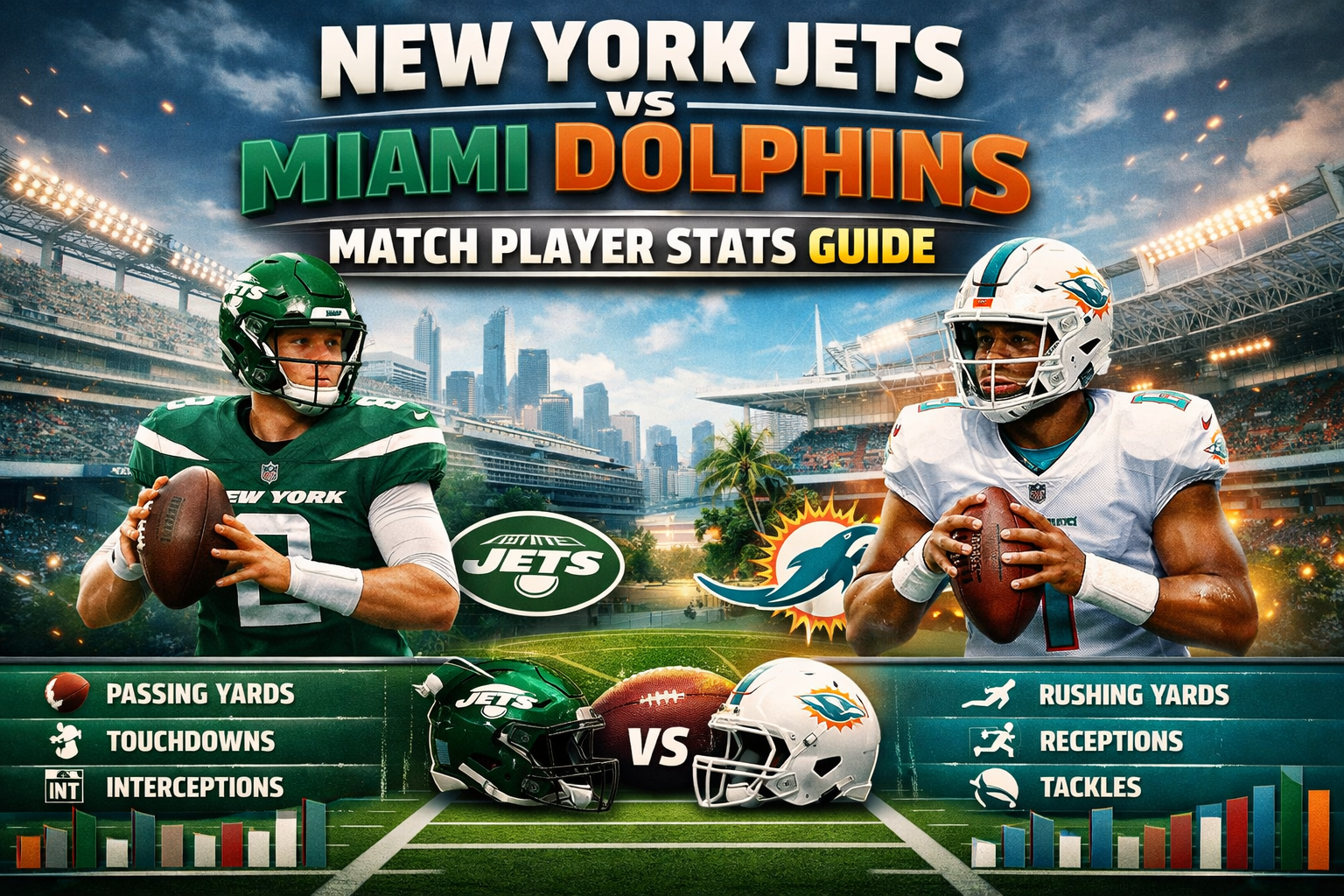 New York Jets vs Miami Dolphins Match Player Stats